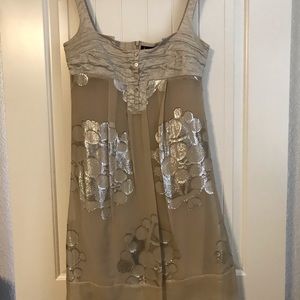 Nicole Miller silvery dress